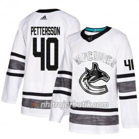 Män Ishockey Vancouver Canucks tröja Elias Pettersson 40 Vit 2019 All-Star Adidas Authentic